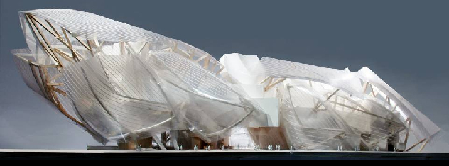 Fondation Louis Vuitton pour la Création Vue de la maquette au 1/50ème de la Fondation Louis Vuitton pour la Création - PHOTOGRAPHE : SOBOTKA, Gregory - COPYRIGHT : © Gehry Partners, LLP and Frank O. Gehry