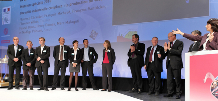 Remise des prix du Grand Prix National de l'Ingénierie 2010, le 21 octobre 2010. Mention spéciale. Bravo aux lauréats ! … Crédit photo : Syntec ingénierie