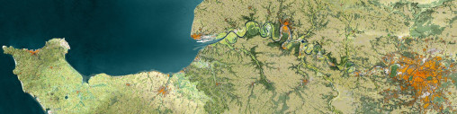Carte des paysages de la vallée de la Seine, de Paris à Cherbourg, 2016